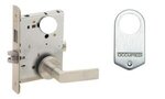 Schlage L9496L 01A Privacy with Deadbolt and Occupancy Indicator Mortise Lock with 01 Lever and A Rose Less Standard Cylinder