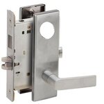 Schlage L9456L 01N Corridor Mortise Lock with 01 Lever and N Escutcheon Less Standard Cylinder