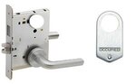 Schlage L9496L 02B Privacy with Deadbolt and Occupancy Indicator Mortise Lock with 02 Lever and B Rose Less Standard Cylinder