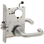 Schlage L9092LELEU 03A Electrically Unlocking or Locking Outside Cylinder and Outside Lever Mortise Lock with 03 Lever and A Rose Less Standard Cylinder