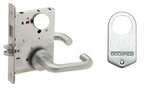 Schlage L9496L 03A Privacy with Deadbolt and Occupancy Indicator Mortise Lock with 03 Lever and A Rose Less Standard Cylinder