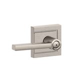 Schlage F40LAT/ULD Latitude Privacy Leverset with Upland Decorative Rosette