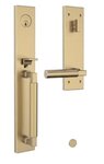 Baldwin 6971.LENT Estate Gramercy Single Cylinder Mortise Handleset for Left Handed Doors