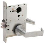 Schlage L9050L 06A Entry/Office Mortise Lock with 06 Lever and A Rose Less Standard Cylinder
