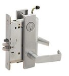 Schlage L9092RELEU 06L RX Electrically Unlocking or Locking Outside Cylinder and Outside Lever Mortise Lock with 06 Lever and L Escutcheon with Full Size Interchangeable Core & RX Switch