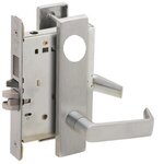Schlage L9453L 06L Entry/Office with Deadbolt Mortise Lock with 06 Lever and L Escutcheon Less Standard Cylinder