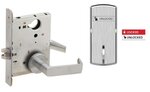 Schlage L9040 06B ISLOC Bath/Bedroom Privacy Mortise Lock with 06 Lever and B Rose with Inside Locked/Unlocked Indicator