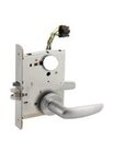 Schlage L9092LELEU 07B Electrically Unlocking or Locking Outside Cylinder and Outside Lever Mortise Lock with 07 Lever and B Rose Less Standard Cylinder