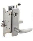 Schlage L9092JELEU 07N RX Electrically Unlocking or Locking Outside Cylinder and Outside Lever Mortise Lock with 07 Lever and N Escutcheon without Full Size Interchangeable Core & RX Switch