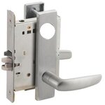 Schlage L9080L 07N Storeroom Mortise Lock with 07 Lever and N Escutcheon Less Standard Cylinder