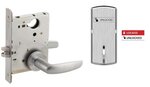 Schlage L9040 07B ISLOC Bath/Bedroom Privacy Mortise Lock with 07 Lever and B Rose with Inside Locked/Unlocked Indicator