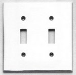 Omnia 8012/D Modern Double Toggle Switch Plate