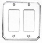 Omnia 8024/D Traditional Double GFI Switch Plate