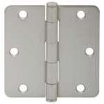 Ives S3P1012FRP 3-1/2 Inch x 3-1/2 Inch Steel Hinge with 1/4 Inch Radius Corners (3 Pack)