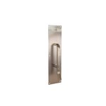 Trimco 10351710CU 3 Inch x 12 Inch Pull Plate with 6 Inch Center to Center Ultimate Restroom Pull Healthy Hardware Steralloy Finish