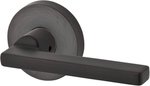 Baldwin HD.SQU.R.CRR Reserve Square Single Dummy Right Handed Lever with Contemporary Round Rosette