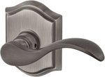 Baldwin HD.CUR.L.TAR Reserve Curve Single Dummy Left Handed Lever with Traditional Arch Rosette