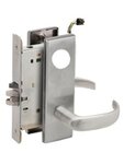 Schlage L9092LELEU 17N Electrically Unlocking or Locking Outside Cylinder and Outside Lever Mortise Lock with 17 Lever and N Escutcheon Less Standard Cylinder