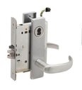Schlage L9092BELEU 17N RX Electrically Unlocking or Locking Outside Cylinder and Outside Lever Mortise Lock with 17 Lever and N Escutcheon without Small Format Interchangeable Core & RX Switch