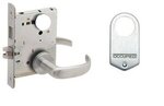Schlage L9496L 17A Privacy with Deadbolt and Occupancy Indicator Mortise Lock with 17 Lever and A Rose Less Standard Cylinder
