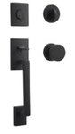 Baldwin FDLAJXCONCRR Reserve La Jolla Dummy Handleset with Contemporary Knob and Contemporary Round Rosette