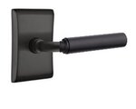 Emtek R-Bar Smooth 5051 Select Brass Full Dummy Leverset with Neos Rosette product