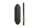 Emtek 2044 #8 Classic Arched Passage Pocket Door Mortise Lock for 1-3/8&quot; Thick Doors