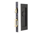 Emtek 2113 Modern Rectangular Keyed Pocket Door Mortise Lock for 1-3/8&quot; Thick Doors