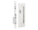 Emtek 2115 Modern Rectangular Privacy Pocket Door Mortise Lock for 1-3/4&quot; Thick Doors