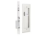 Emtek 2115 Modern Rectangular Privacy Pocket Door Mortise Lock for 2-1/4" Thick Doors