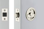 Emtek 2145 Round Tubular Privacy Pocket Door Lock