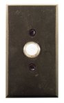 Emtek 2423 Sandcast Bronze Doorbell Button with #3 Rosette