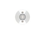Emtek 2457 Brass Doorbell Button with Modern Rosette
