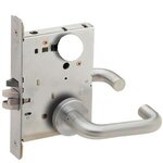 Schlage L9050L 03A Entry/Office Mortise Lock with 03 Lever and A Rose Less Standard Cylinder
