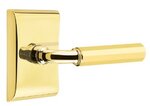 Emtek R-Bar Faceted 5051 SD Select Brass Single Dummy Lever with Neos Rosette for Left Handed Doors product
