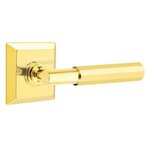 Emtek T-Bar Faceted 8531 SD Select Brass Single Dummy Lever with Quincy Rosette for Right Handed Doors product