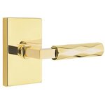 Emtek L-Square Tribeca 5052 SD Select Brass Single Dummy Lever with Modern Rectangular Rosette for Right Handed Doors product