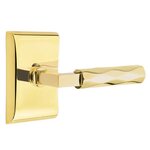 Emtek L-Square Tribeca 5051 SD Select Brass Single Dummy Lever with Neos Rosette for Right Handed Doors product