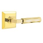 Emtek L-Square Tribeca 8531 SD Select Brass Single Dummy Lever with Quincy Rosette for Right Handed Doors product