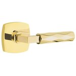 Emtek L-Square Tribeca 5306 Select Brass Full Dummy Leverset with Urban Modern Rosette product