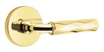 Emtek R-Bar Tribeca 5059 SD Select Brass Single Dummy Lever with Disk Rosette for Right Handed Doors product