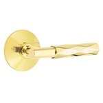 Emtek T-Bar Tribeca 5207 Select Brass Privacy Leverset with Modern Rosette for Left Handed Doors product