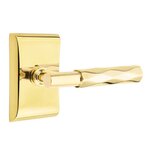 Emtek T-Bar Tribeca 5111 Select Brass Passage Leverset with Neos Rosette for Left Handed Doors product