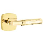 Emtek T-Bar Tribeca 5306 SD Select Brass Single Dummy Lever with Urban Modern Rosette for Left Handed Doors product