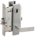 Schlage L9070J 01L Classroom Mortise Lock with 01 Lever and L Escutcheon without Full Size Interchangeable Core