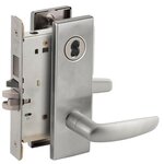 Schlage L9453J 07N Entry/Office with Deadbolt Mortise Lock with 07 Lever and N Escutcheon without Full Size Interchangeable Core