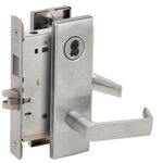 Schlage L9456J 06N Corridor Mortise Lock with 06 Lever and N Escutcheon without Full Size Interchangeable Core