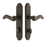Emtek 4442 10 Inch Stretto Sandcast Arched Narrow Trim Single Cylinder Set