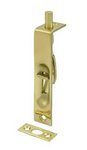 Deltana 4FBS 4 Inch Solid Brass Square Edge Heavy Duty Flush Bolt