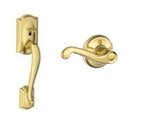 Schlage FE285 CAM/FLA Camelot Lower Handleset with Flair Lever for Right Handed Doors